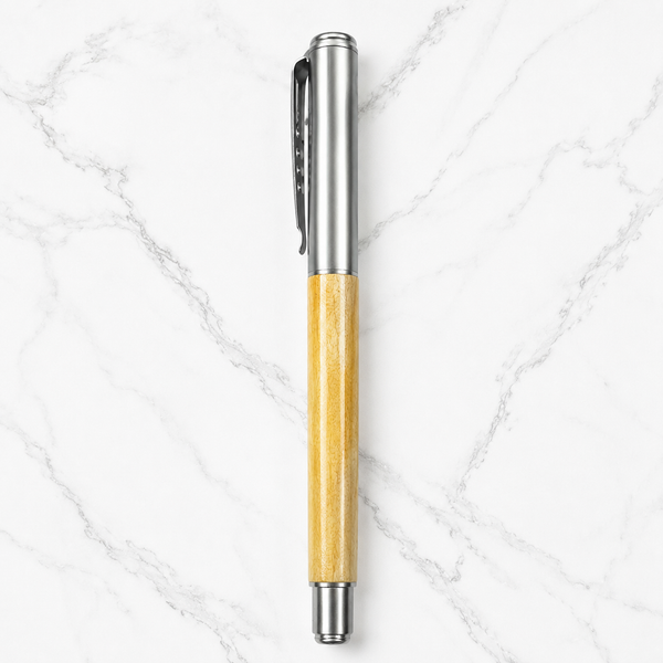 Wooden Roller Pen – Premium Openable | Blue Ink | BallPenBazaar