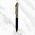 Ballpen Bazaar Metallic Silver & Blue Mini Ball Pen with Gold Clip | Twist Mechanism | Blue Ink | Compact Metal Pen