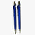 Ballpen Bazaar Plastic Blue Body Ball Pen with Silver Clip Click Mechanism Blue Ink | Smooth Writing Pen for Office School College | Pack of 2