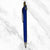 Ballpen Bazaar Plastic Blue Body Ball Pen with Silver Clip | Click Mechanism | Smooth Blue Ink Writing Pen | 1 Pc