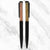Ballpen Bazaar Set of 2 Crystal Diamond Ball Pens – Matt Black Body with Pink & Gold Crystal Top | Twist Mechanism | Blue Ink Premium Gift Pen Set