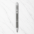 Metallic Glossy Gray Ball Pen – Silver Clip | Click Mechanism | Smooth Blue Ink