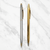 Ballpen Bazaar Set of 2 Premium Metal Twist Ball Pens – 1 Silver Body with Gold Clip & 1 Full Gold Body with Gold Clip | Blue Ink Writing Pens