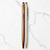 Ballpen Bazaar Set of 2 Stylus Twist Ball Pens | Metallic Silver & Rose Gold Body | Gold & Copper Clip | Blue Ink Premium Metal Pens