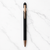 Ballpen Bazaar Stylus Matte Black Ball Pen with Glossy Rose Gold Clip