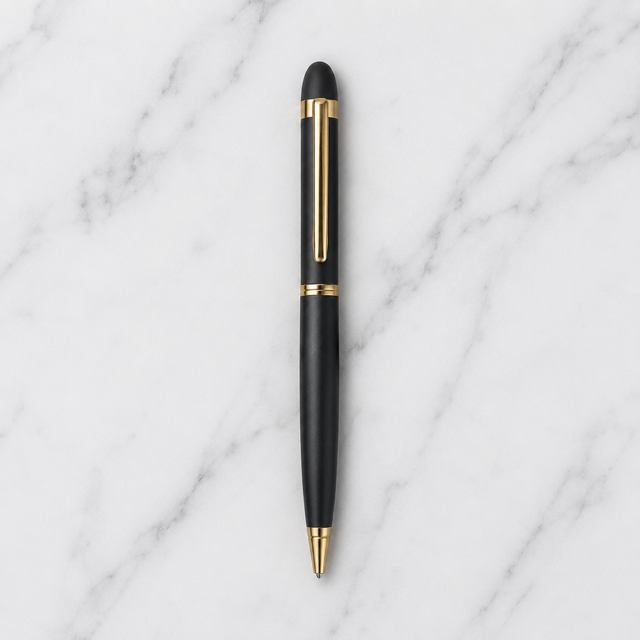 Set of 5 Metal Twist Ball Pens – Gold, Copper & Stylus — Ballpen Bazaar