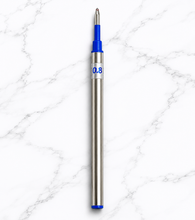Set of 6 Roller Pen Refills 0.8mm Blue Ink | Smooth Writing
