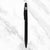 Ballpen Bazaar Stylus Matt Black Ball Pen with Black Clip | Twist Mechanism | Blue Ink | Premium Metal Pen (1 Pc)