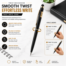 Matt Black color body Mobile Touch Ball Pen – Blue Ink