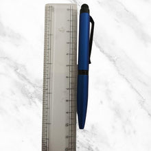 Matte Blue Mobile Touch Ball Pen – Twist Mechanism | Hybrid Stylus | Blue Ink