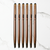 Ballpen Bazaar Stylus Metallic Glossy Rose Gold Ball Pen Set of 6 with Copper Clip | Twist Mechanism | Smooth Blue Ink Writing Pens