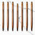 Ballpen Bazaar Stylus Metallic Glossy Rose Gold Ball Pen Set of 7 | Copper Clip | Twist Mechanism | Smooth Blue Ink Writing Pen | Premium Metal Stylus Pen for Office School Business Gift