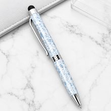Stylus Metallic Glossy White Mini Ball Pen | Blue Ink | BallPenBazaar