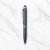 Ballpen Bazaar Stylus Mini Ball Pen Matt Gray Body with Silver Clip | Twist Mechanism | Smooth Blue Ink | Touchscreen Stylus Pen | Compact Metal Writing Pen | 1 Pc
