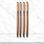 Ballpen Bazaar Stylus Rose Gold Ball Pen with Copper Clip Twist Mechanism Blue Ink – Set of 4