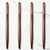 Ballpen Bazaar Stylus Rose Gold Ball Pen with Copper Clip Twist Mechanism Blue Ink – Set of 4