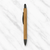 Ballpen Bazaar Stylus Wooden Finish Ball Pen with Silver Clip | Click Mechanism | Smooth Blue Ink | Touchscreen Stylus Pen for Office School & Daily Use