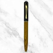 Wooden Brown Black Cap Ball Pen – Blue Ink | BallPenBazaar