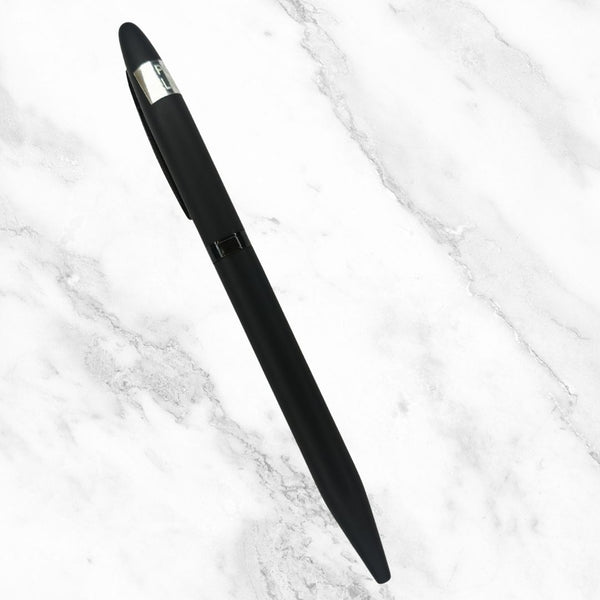 Black Body Ball Pen with Black Clip – Twist Mechanism | Cross Type Blue Ink