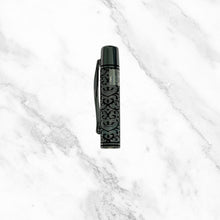 Black Body Ball Pen with Designer Silver Cap – Openable Mechanism | Smooth Blue Ink Writing