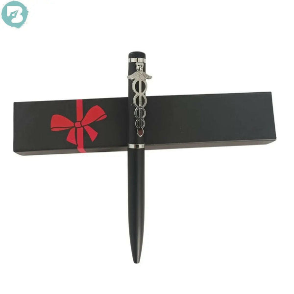 Black Body Ball Pen – Doctor Silver Clip | Twist Mechanism