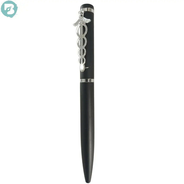 Black Body Ball Pen – Doctor Silver Clip | Twist Mechanism