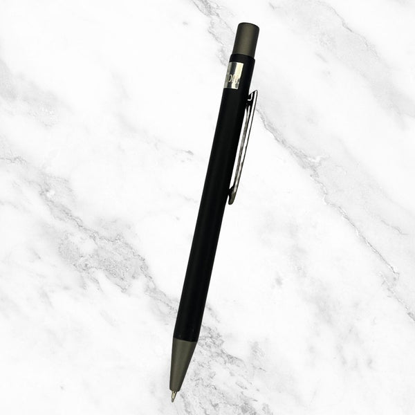 Black Body Ball Pen with Gunmetal Click – Click Mechanism | Smooth Writing with Jotter Refill Blue Ink