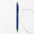 Metallic Glossy Blue Mobile Touch Ball Pen – Twist Mechanism | Blue Ink