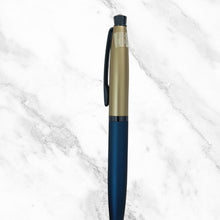 Blue and Silver Ball Pen with Blue Clip – Twist Mechanism | Smooth Writing with Glycer 0.6mm Blue Ink
