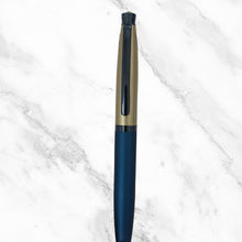 Blue and Silver Ball Pen with Blue Clip – Twist Mechanism | Smooth Writing with Glycer 0.6mm Blue Ink