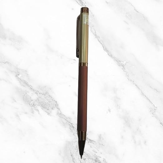 Brown and Cream Ball Pen – Twist Mechanism | Smooth Writing Blue Ink