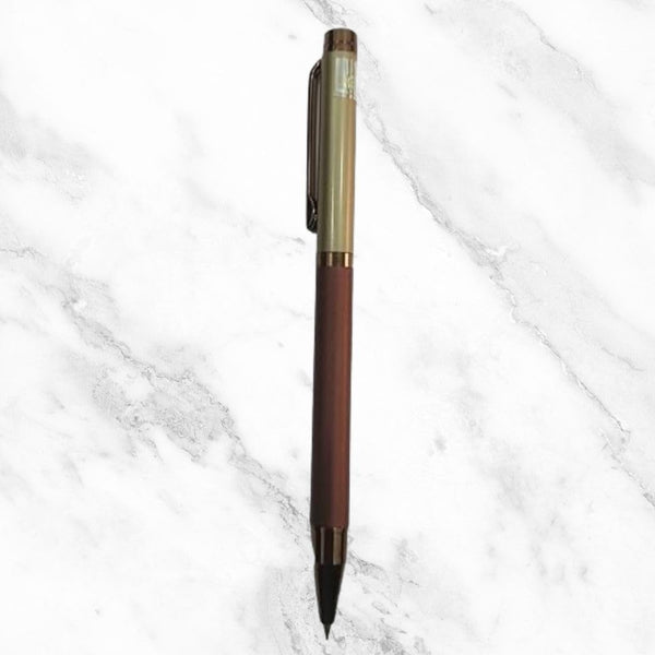 Brown and Cream Twist Ball Pen – Blue Ink | BallPenBazaar