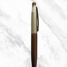 Brown and Silver Ball Pen – Twist Mechanism | Smooth Writing Blue Ink