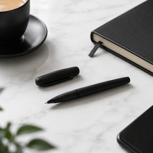 Ball Pen Bazaar Matt Black Ball Pen with Magnetic Cap | Openable Mechanism | Black Ink | 1 Pen + 1 Free Refill