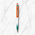 Ballpen Bazaar Matt Orange White and Green Tiranga Radiant Ball Pen with Silver Clip and Indian Flag Logo | Twist Mechanism | Blue Ink | 1 Pen + 1 Free Refill