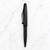 Ballpen Bazaar Stylus Matt Black Colour Body with Glossy Black Designer Shape Clip Twist Mechanism Ball Pen | Blue Ink | Premium Metal Touchscreen Stylus Pen | 1 Pen + 1 Free Refill