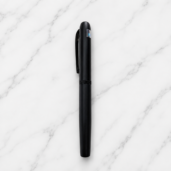 Ball Pen Bazaar Matt Black Ball Pen with Magnetic Cap | Openable Mechanism | Black Ink | 1 Pen + 1 Free Refill