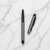 Ballpen Bazaar Matt Gray Mini Metal Ball Pen with Matt Gray Cap & Glossy Black Clip | Openable Cap | Blue Ink | 1 Pen with 1 Extra Refill