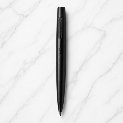 Matt Black Colour Body with Glossy Black Clip – Premium Twist Mechanism Ball...