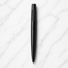 Ballpen Bazaar Set of 2 Metallic & Matte Black Twist Ball Pens with Free Cross Type Refills | Blue Ink | Premium Metal Executive Pens