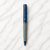 Ballpen Bazaar Matt Pearl Blue Ball Pen with Blue Grid Design & Glossy Blue Clip | Twist Mechanism | Smooth Blue Ink Writing Pen | 1 Piece