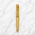 Ballpen Bazaar Metallic Glossy Full Gold Ball Pen with Brown Designer Cap | Openable Mechanism | Smooth Blue Ink Writing Pen | Premium Metal Ball Pen | 1 Pc