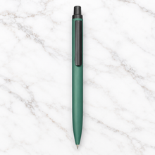 Ballpen Bazaar Matt Green Colour Body With Black Colour Clip Click Mechanism Ball Pen Blue Ink | Premium Metal Pen | 1 Pen with 1 Extra Free Refill