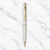 Ballpen Bazaar Matt Gray Metal Ball Pen with Gold Clip | Twist Mechanism | Black Ink | Premium Executive Gift Pen | 1 Pen with Free Refill