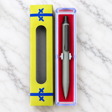 Ballpen Bazaar Matt Gray Metal Ball Pen with Black Clip Click Mechanism Black Ink | Premium Executive Pen | 1 Pen + 1 Free Refill
