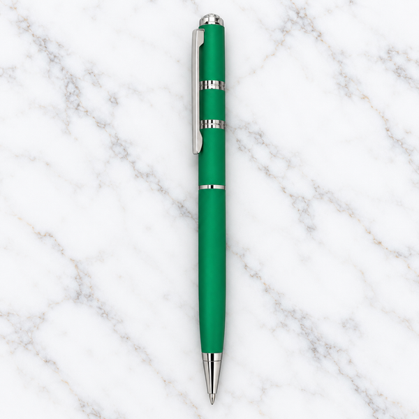 Set of 4 Premium Twist Metal Ball Pens – Blue Ink + 4 Refills product view 2