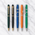 Ballpen Bazaar Set of 5 Premium Twist Metal Ball Pens with Free Refills – Matt Green, Black, Blue, Orange | Blue Ink | Executive Gift Pens