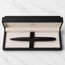 Ball Pen Bazaar Stylus Matt Black Ball Pen with Glossy Black Designer Clip | Twist Mechanism | Blue Ink | Buy 1 Get 1 Surprise Ball Pen Free