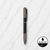 Ball Pen Bazaar Metallic Glossy Black Metal Ball Pen with Textured Glossy Gunmetal Grip & Gunmetal Clip | Twist Mechanism | Black Ink | 1 Pen + 1 Surprise Ball Pen Free
