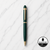 Ball Pen Bazaar Matt Green Ball Pen with Glossy Gold Clip | Twist Mechanism | Black Ink | 1 Pen + 1 Surprise Ball Pen Free